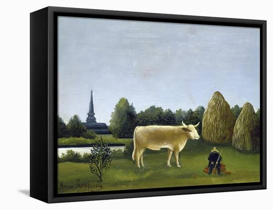 View Surrounding Paris-Henri Rousseau-Framed Premier Image Canvas