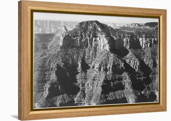 View Taken From Opposite Of Cliff Formation High Horizon "Grand Canyon NP" Arizona 1933-1942-Ansel Adams-Framed Stretched Canvas