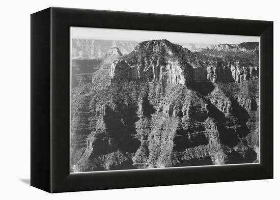 View Taken From Opposite Of Cliff Formation High Horizon "Grand Canyon NP" Arizona 1933-1942-Ansel Adams-Framed Stretched Canvas