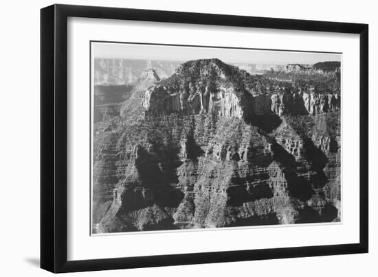 View Taken From Opposite Of Cliff Formation High Horizon "Grand Canyon NP" Arizona 1933-1942-Ansel Adams-Framed Art Print