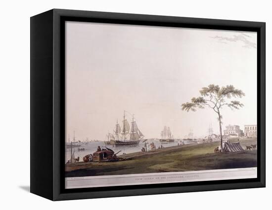 View Taken on the Esplanade, Calcutta, 1797-Thomas Daniell-Framed Premier Image Canvas