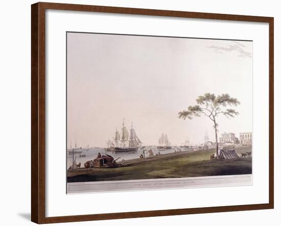 View Taken on the Esplanade, Calcutta, 1797-Thomas Daniell-Framed Giclee Print