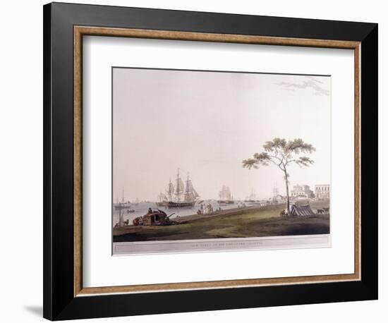 View Taken on the Esplanade, Calcutta, 1797-Thomas Daniell-Framed Giclee Print