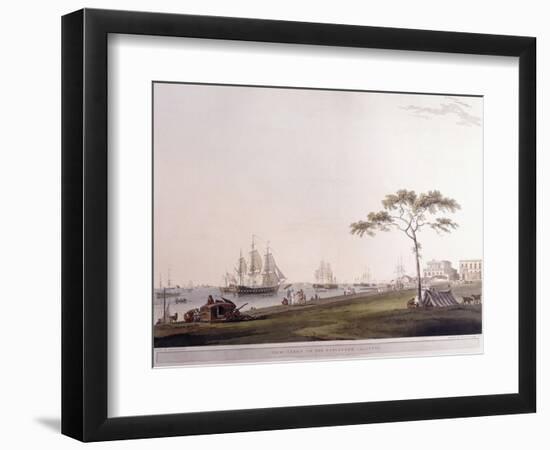 View Taken on the Esplanade, Calcutta, 1797-Thomas Daniell-Framed Giclee Print