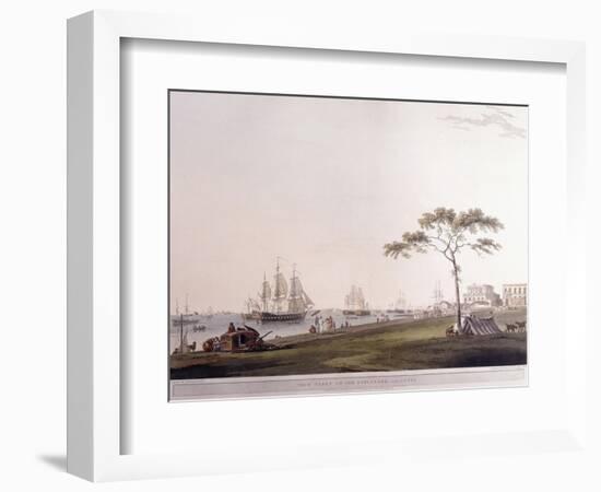 View Taken on the Esplanade, Calcutta, 1797-Thomas Daniell-Framed Giclee Print