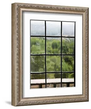 View Through Old Window Panes-Felipe Rodriguez-Framed Photographic Print