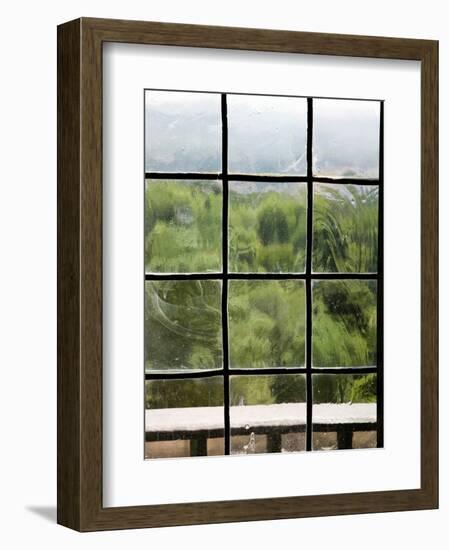 View Through Old Window Panes-Felipe Rodriguez-Framed Photographic Print