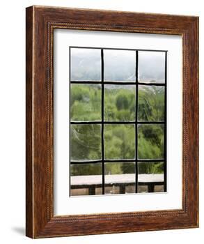 View Through Old Window Panes-Felipe Rodriguez-Framed Photographic Print
