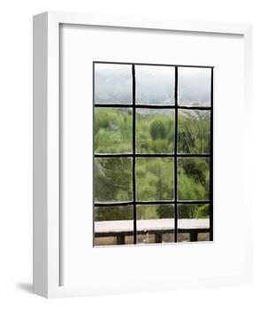 View Through Old Window Panes-Felipe Rodriguez-Framed Photographic Print