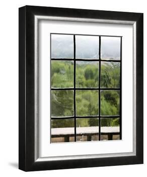 View Through Old Window Panes-Felipe Rodriguez-Framed Photographic Print