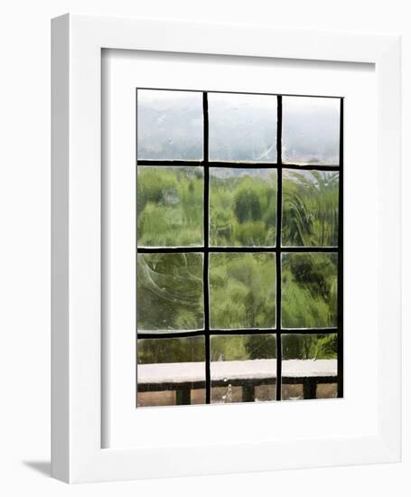 View Through Old Window Panes-Felipe Rodriguez-Framed Photographic Print