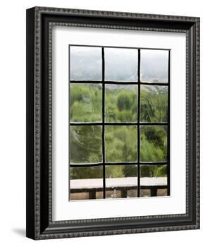 View Through Old Window Panes-Felipe Rodriguez-Framed Photographic Print