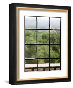 View Through Old Window Panes-Felipe Rodriguez-Framed Photographic Print
