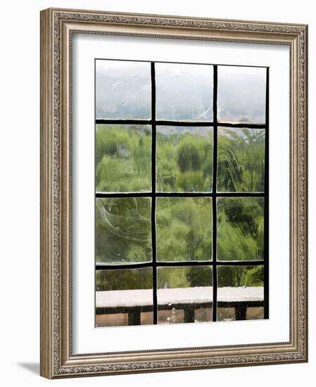 View Through Old Window Panes-Felipe Rodriguez-Framed Photographic Print