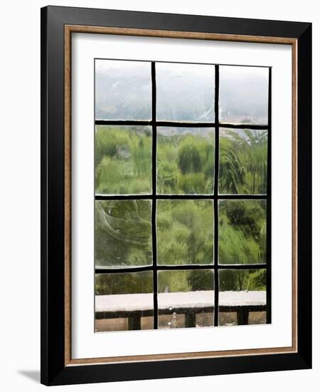 View Through Old Window Panes-Felipe Rodriguez-Framed Photographic Print