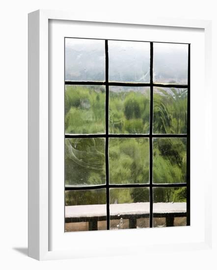 View Through Old Window Panes-Felipe Rodriguez-Framed Photographic Print