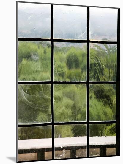 View Through Old Window Panes-Felipe Rodriguez-Mounted Photographic Print