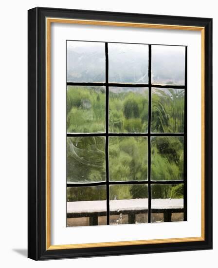 View Through Old Window Panes-Felipe Rodriguez-Framed Photographic Print