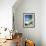 View Through Palm Trees Towards Beach and Indian Ocean, Jambiani, Island of Zanzibar, Tanzania-Lee Frost-Framed Photographic Print displayed on a wall