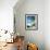 View Through Palm Trees Towards Beach and Indian Ocean, Jambiani, Island of Zanzibar, Tanzania-Lee Frost-Framed Photographic Print displayed on a wall