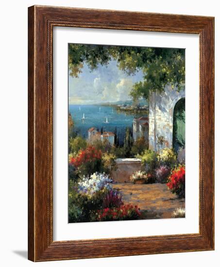 View Through the Arch-Harvey-Framed Art Print