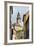 View Through the Gothic House Facades to the Krumlov Castle, Cesky Krumlov, Czech Republic, Europe-Michael Runkel-Framed Photographic Print