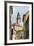 View Through the Gothic House Facades to the Krumlov Castle, Cesky Krumlov, Czech Republic, Europe-Michael Runkel-Framed Photographic Print