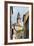 View Through the Gothic House Facades to the Krumlov Castle, Cesky Krumlov, Czech Republic, Europe-Michael Runkel-Framed Photographic Print