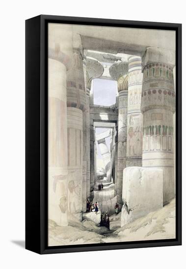 'View through the Hall of Columns, Karnak', Egypt, c1845-David Roberts-Framed Premier Image Canvas