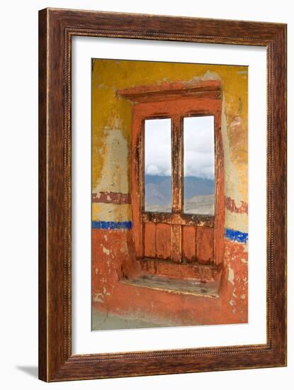 View Through the Monastery Window, Likir Monastery, Ladakh, India-null-Framed Photographic Print