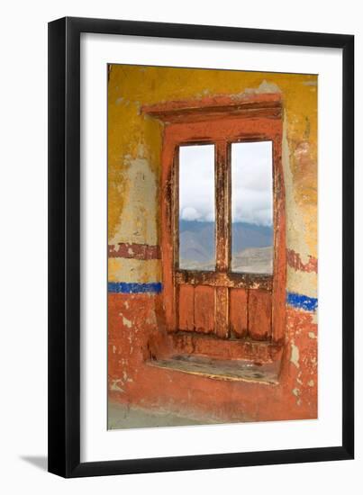 View Through the Monastery Window, Likir Monastery, Ladakh, India-null-Framed Photographic Print