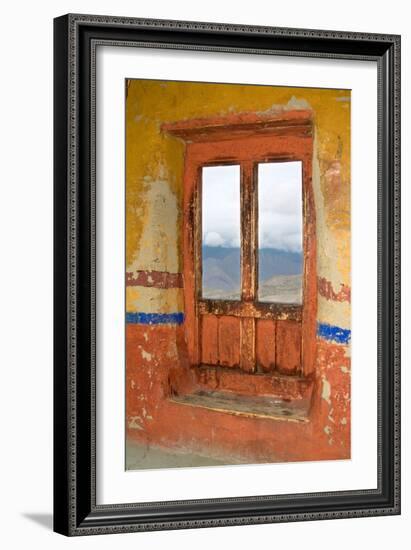 View Through the Monastery Window, Likir Monastery, Ladakh, India-null-Framed Photographic Print