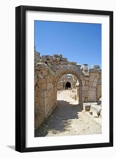 View Through the Vaulted Entrance of the Xanthos Theatre into the Orchestra Pit, Xanthos, Turkey-null-Framed Photographic Print