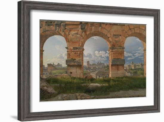 View Through Three Arches of the Third Storey of the Colosseum, 1815-Christoffer-wilhelm Eckersberg-Framed Giclee Print