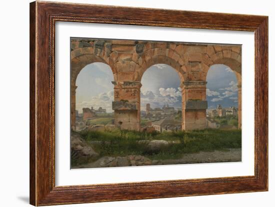 View Through Three Arches of the Third Storey of the Colosseum, 1815-Christoffer-wilhelm Eckersberg-Framed Giclee Print