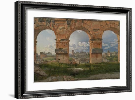 View Through Three Arches of the Third Storey of the Colosseum, 1815-Christoffer-wilhelm Eckersberg-Framed Giclee Print