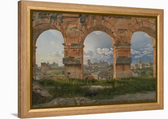 View Through Three Arches of the Third Storey of the Colosseum, 1815-Christoffer-wilhelm Eckersberg-Framed Premier Image Canvas