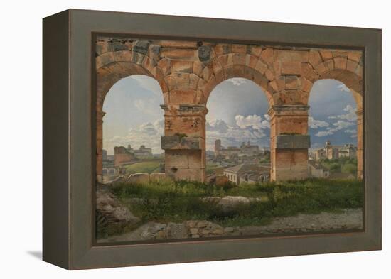 View Through Three Arches of the Third Storey of the Colosseum, 1815-Christoffer-wilhelm Eckersberg-Framed Premier Image Canvas