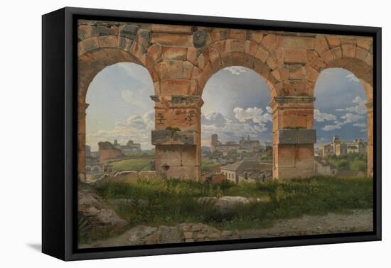 View Through Three Arches of the Third Storey of the Colosseum, 1815-Christoffer-wilhelm Eckersberg-Framed Premier Image Canvas