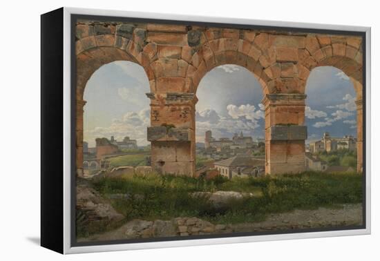 View Through Three Arches of the Third Storey of the Colosseum, 1815-Christoffer-wilhelm Eckersberg-Framed Premier Image Canvas