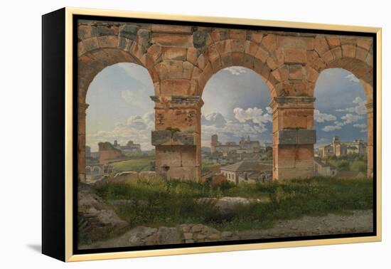 View Through Three Arches of the Third Storey of the Colosseum, 1815-Christoffer-wilhelm Eckersberg-Framed Premier Image Canvas