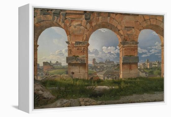 View Through Three Arches of the Third Storey of the Colosseum, 1815-Christoffer-wilhelm Eckersberg-Framed Premier Image Canvas