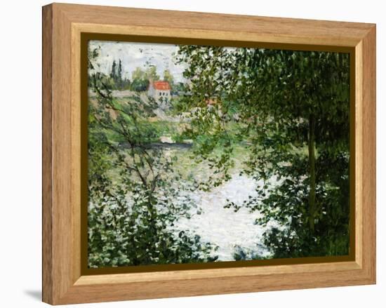 View Through Trees Trees on the Ile De La Grande Jatte, 1878-Claude Monet-Framed Premier Image Canvas