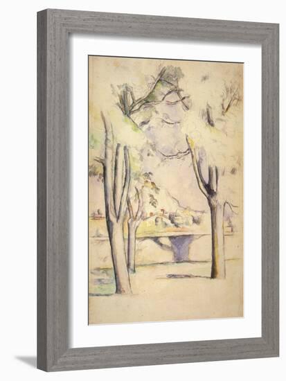 View Thru the Trees, 1887-Paul C?zanne-Framed Giclee Print