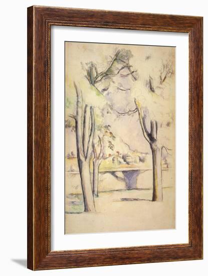 View Thru the Trees, 1887-Paul C?zanne-Framed Giclee Print