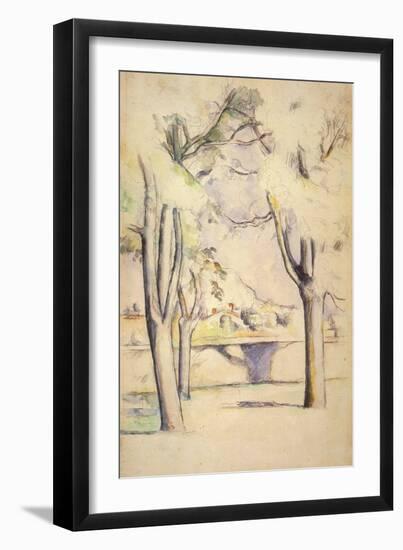 View Thru the Trees, 1887-Paul C?zanne-Framed Giclee Print