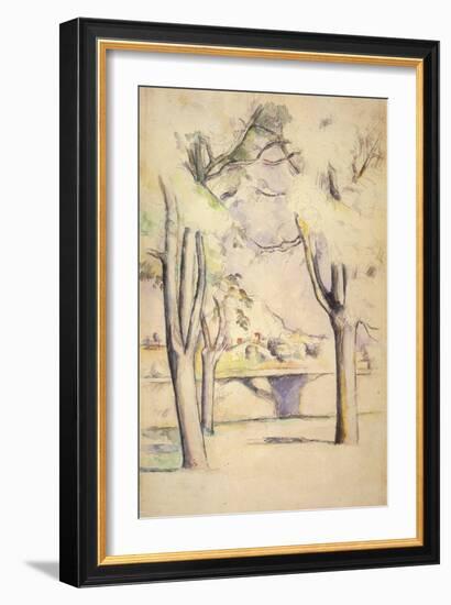 View Thru the Trees, 1887-Paul C?zanne-Framed Giclee Print