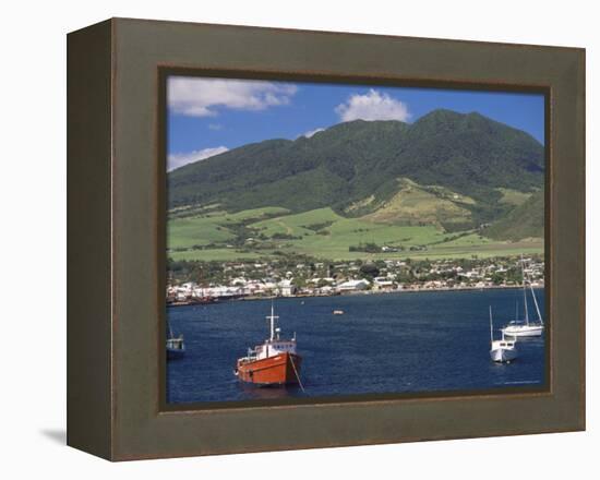 View to Basseterre, St. Kitts, Leeward Islands, West Indies, Caribbean, Central America-Ken Gillham-Framed Premier Image Canvas