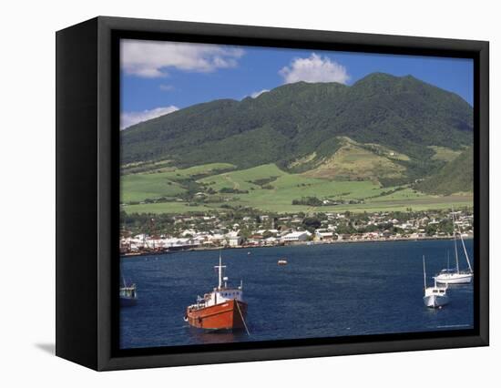 View to Basseterre, St. Kitts, Leeward Islands, West Indies, Caribbean, Central America-Ken Gillham-Framed Premier Image Canvas