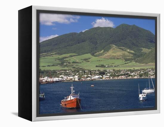 View to Basseterre, St. Kitts, Leeward Islands, West Indies, Caribbean, Central America-Ken Gillham-Framed Premier Image Canvas